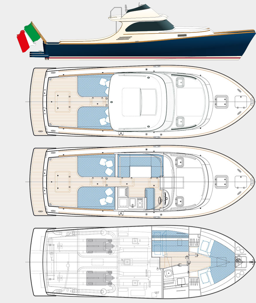 Barca a motore Toy Fly 36 disegni dei layout